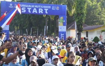 Ribuan Warga Meriahkan Fun Walk HUT APKASI ke-26 dan HUT ke-80 Kabupaten Deli Serdang