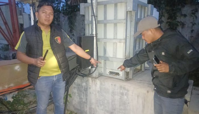 Coba Sembunyi Didalam Box Perangkat Telekomunikasi, Seorang Pria Dipergoki Polisi Tiga Panah