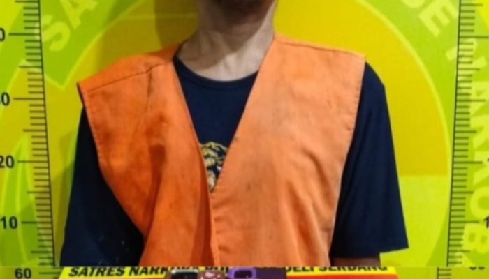 Bekuk Pengedar Narkoba, Satres Narkoba Polresta Deli Serdang Amankan Barang Bukti