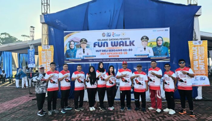 Fun Walk HUT Deli Serdang Ke 80 Dan HUT APKASI Ke 26, UPD PMI Deli Serdang Buka Stand Donor Darah dan Kumpulkan 70 Kantong Darah