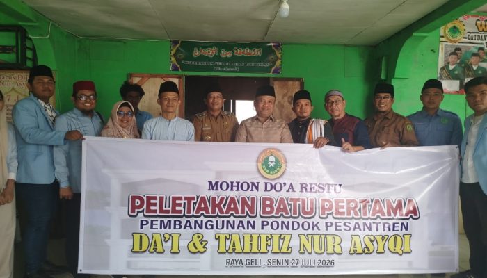 H. Sugiat Santoso Dukung Pembangunan Pondok Pesantren Dai & Tahfiz Nur Asyqi Melalui Peletakan Batu Pertama
