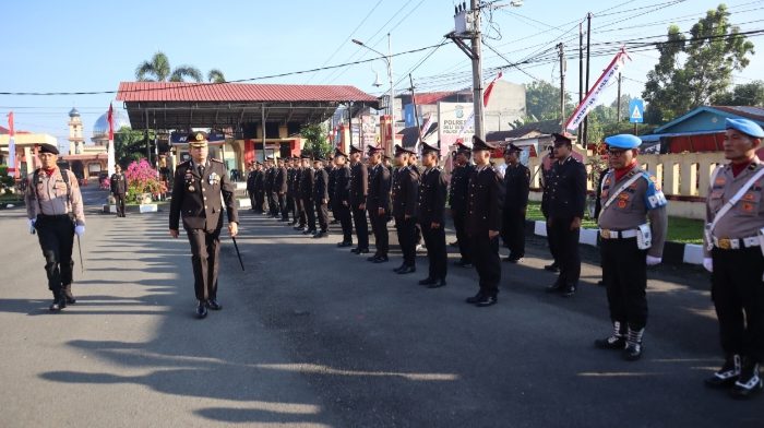 Hadirkan Polri Yang Presisi, Polresta Deli Serdang Gelar Upacara Peringatan Hari Bhayangkara Ke-80