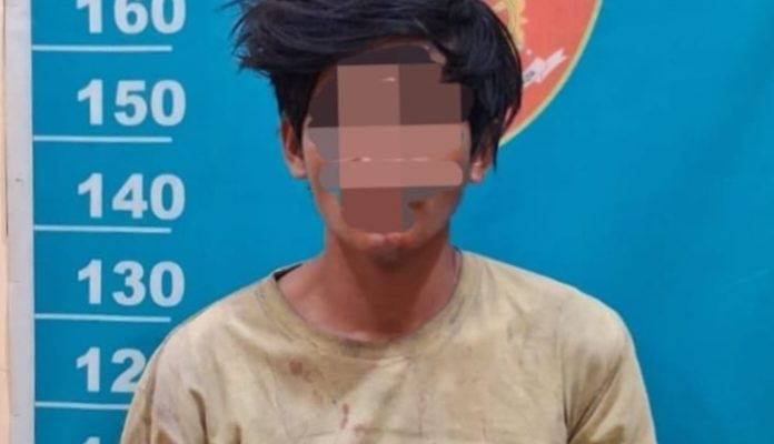 Simpan Sabu, Seorang Pria Tak Berkutik Digelandang ke Polsek Pantai Labu 