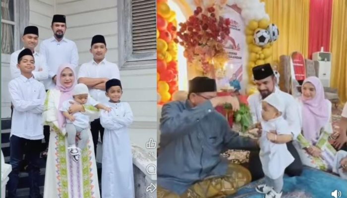 Lestarikan Adat Aceh, Bupati Aceh Timur Gelar Turun Tanah dan Peucicap Putra Ke-5