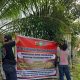 Satreskrim Polres Nagan Raya Pasang Spanduk Himbauan,Cegah Aktivitas Penambangan Tampa Izin.