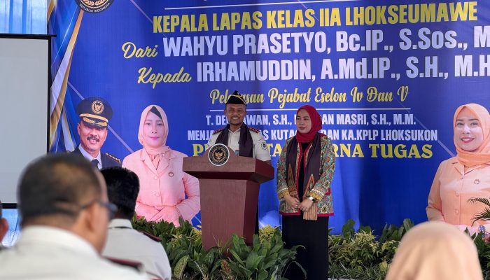 Pisah Sambut Kalapas Lhokseumawe Berlangsung Khidmat, Diwarnai Pelepasan Pejabat Promosi dan Purna Tugas