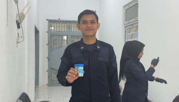 Tes Urine Pegawai Lapas Lhokseumawe, Seluruh Peserta Dinyatakan Negatif Narkoba