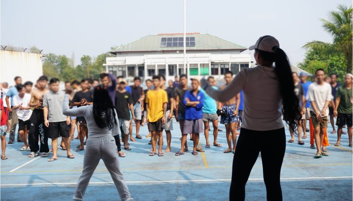 Kegiatan Senam Bagi Warga Binaan Rutan Kelas I Tangerang