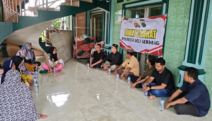 Satres Narkoba Polresta Deli Serdang Gelar Jum’at Curhat Terima Aspirasi dan Keluhan Warga