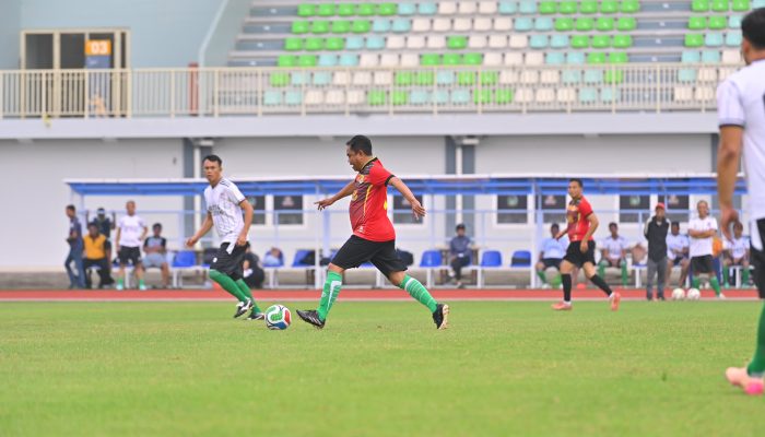 Skor 4-3, PJU Polresta Deli Serdang VS Pemkab Serdang Bedagai Gelar Pertandingan Sepak Bola Persahabatan