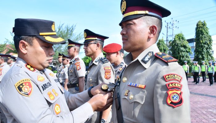 19 Pejabat Polres Aceh Timur Berganti, Kapolres Tekankan Sinergi Polisi dan Masyarakat