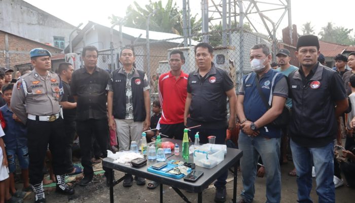 Komitmen Polri Berantas Peredaran Gelap Narkotika, Satres Narkoba dan BNNK Deli Serdang Obrak Abrik Sarang Narkoba