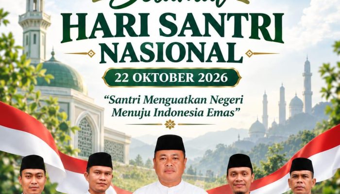 Lapas Kelas IIB Kualasimpang Ucapkan Selamat Hari Santri Nasional 2026 : Santri Menguatkan Negeri Menuju Indonesia Emas.