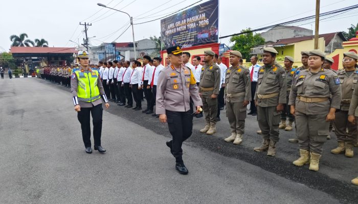 Operasi Patuh Toba 2026  Dimulai, Gelar Pasukan Gabungan Dipimpin Langsung Kapolresta Deli Serdang