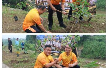 Polda Sumut Laksanakan Aksi Penanaman Pohon untuk Cegah Banjir