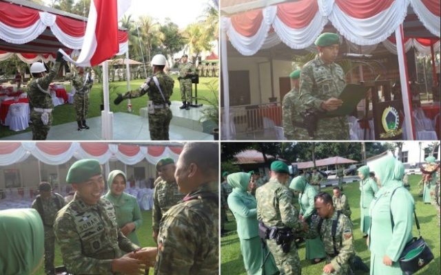 Dandim 0204/DS Pimpin Upacara 17-an dan Kenaikan Pangkat